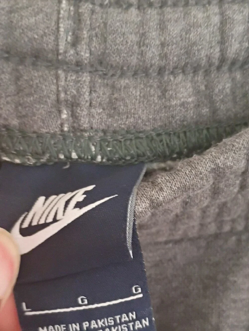 Nike Kids Charcoal Gray Fleece Joggers with White Swoosh